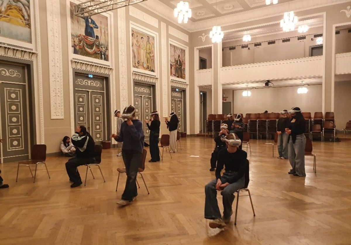Élèves apprenant l’italien au gymnase de Kirchenfeld (source : Ines Honegger Wiedenmayer)