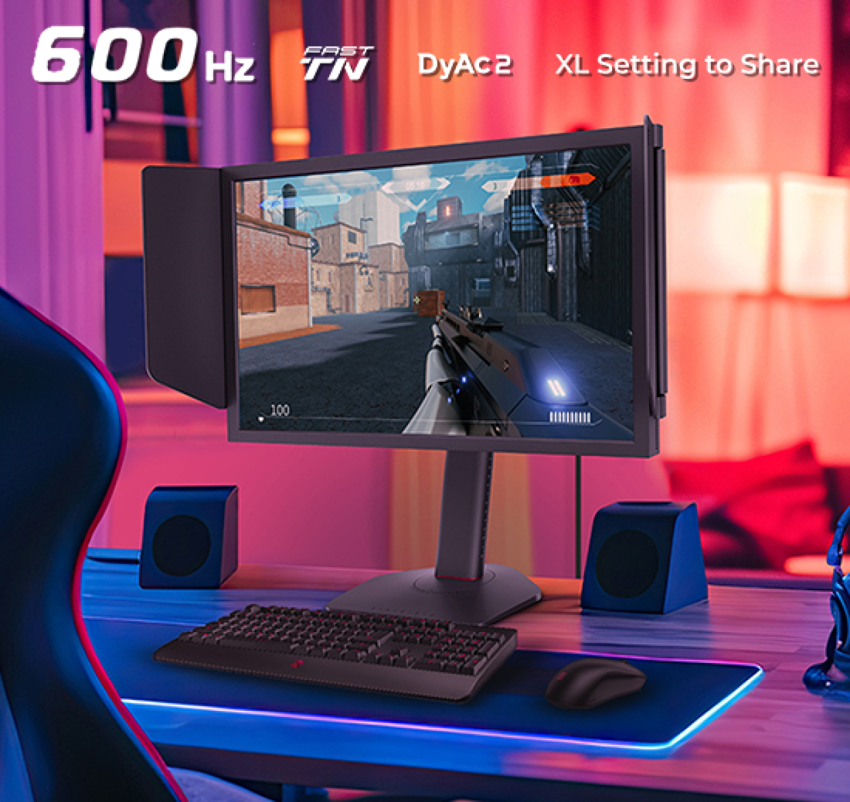 Erlebe den BenQ Zowie XL2586X+ mit 600Hz