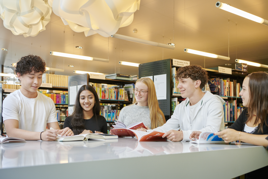 Enseignement au gymnase de Thoune (photo : Andrea Campiche)