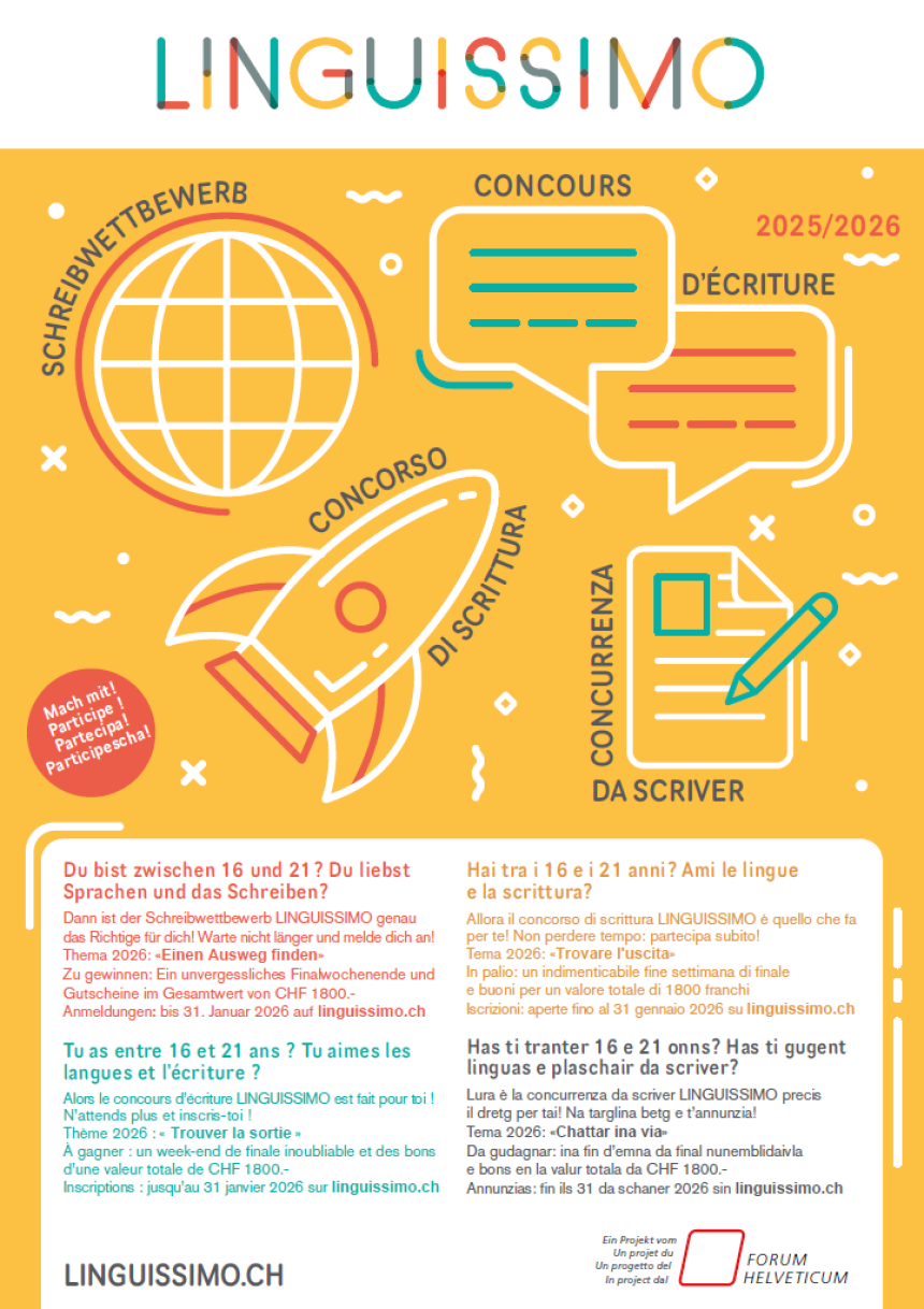 LINGUISSIMO - Le Concours suisse d’écriture
